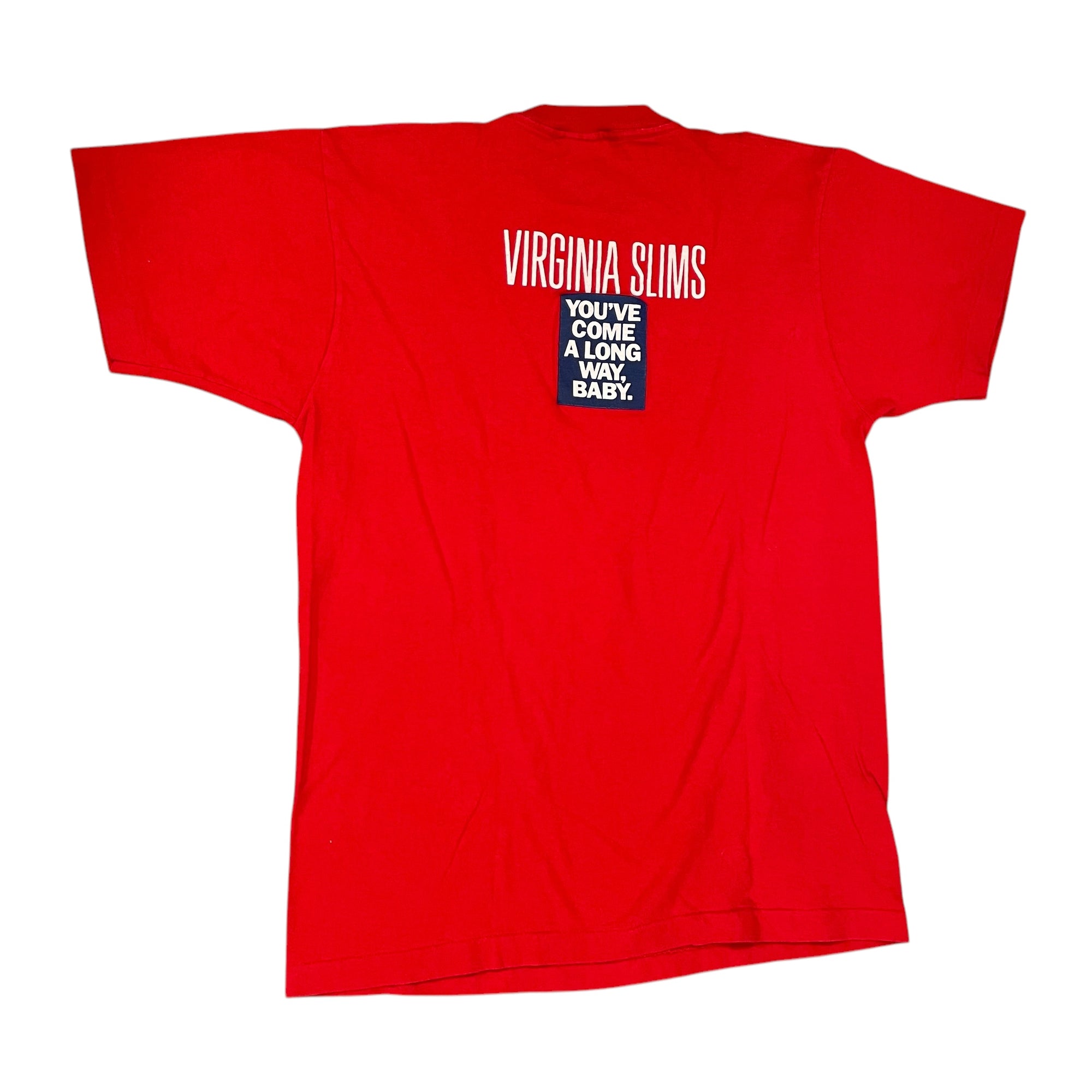 Virginia Slims "Give A Man An Inch" Vintage Graphic T-Shirt Made in USA