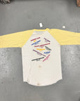 Vintage 80s Barry Manilow "Hot Tonight" 1983 Tour Raglan Sleeve T-Shirt