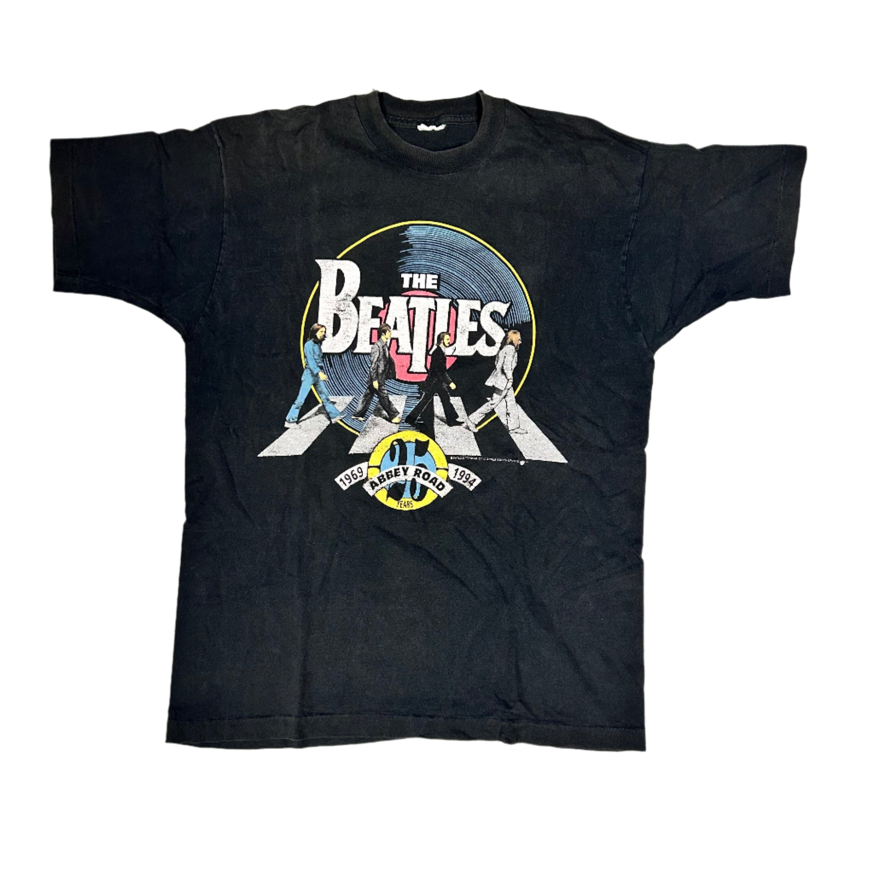 トップス 90s Beatles T-shirt made in USA Vintage 1994 The Beatles Abbey Road 25th Anniversary 90s Band T-Shirt