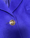 80s Escada Old Economy Wool Blazer with Gold Buttons