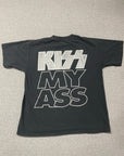 Vintage 1990s Kiss My Ass Graphic T-Shirt Black