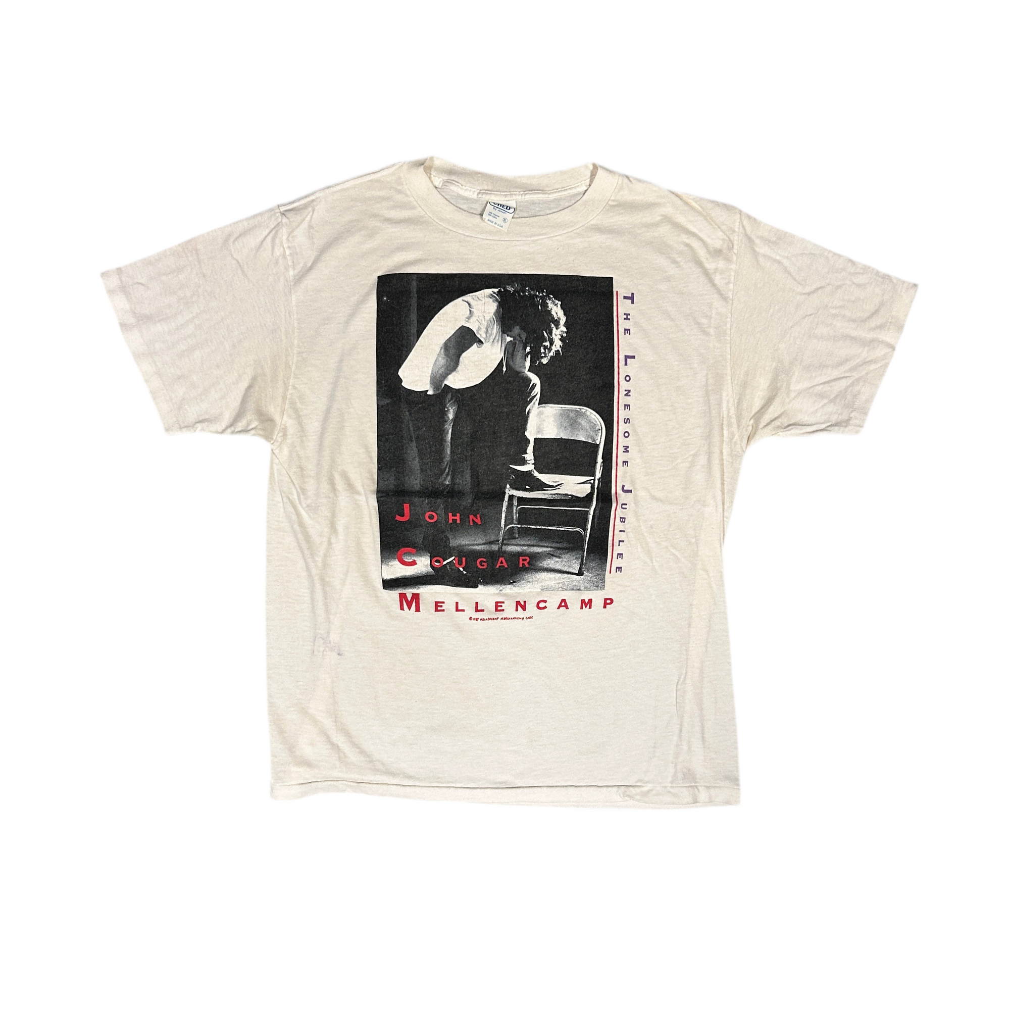 Vintage 1980s John Cougar Mellencamp "Lonesome Jubilee" '87 Band T-shirt