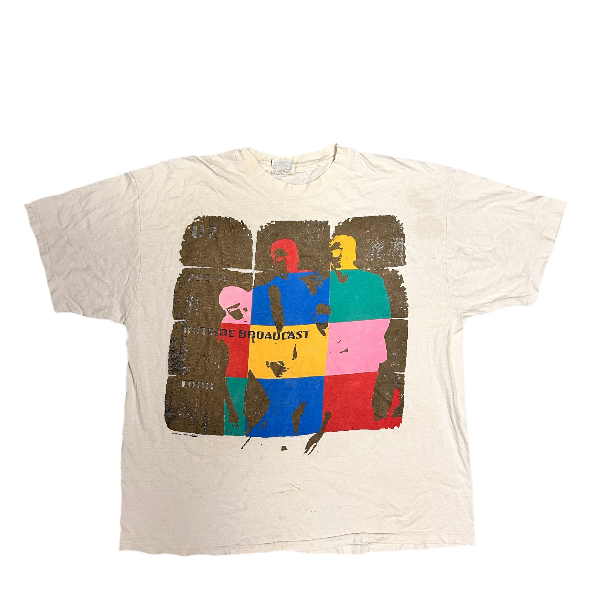 Vintage 90s U2 "Zoo TV" '92 Tour Band T-Shirt