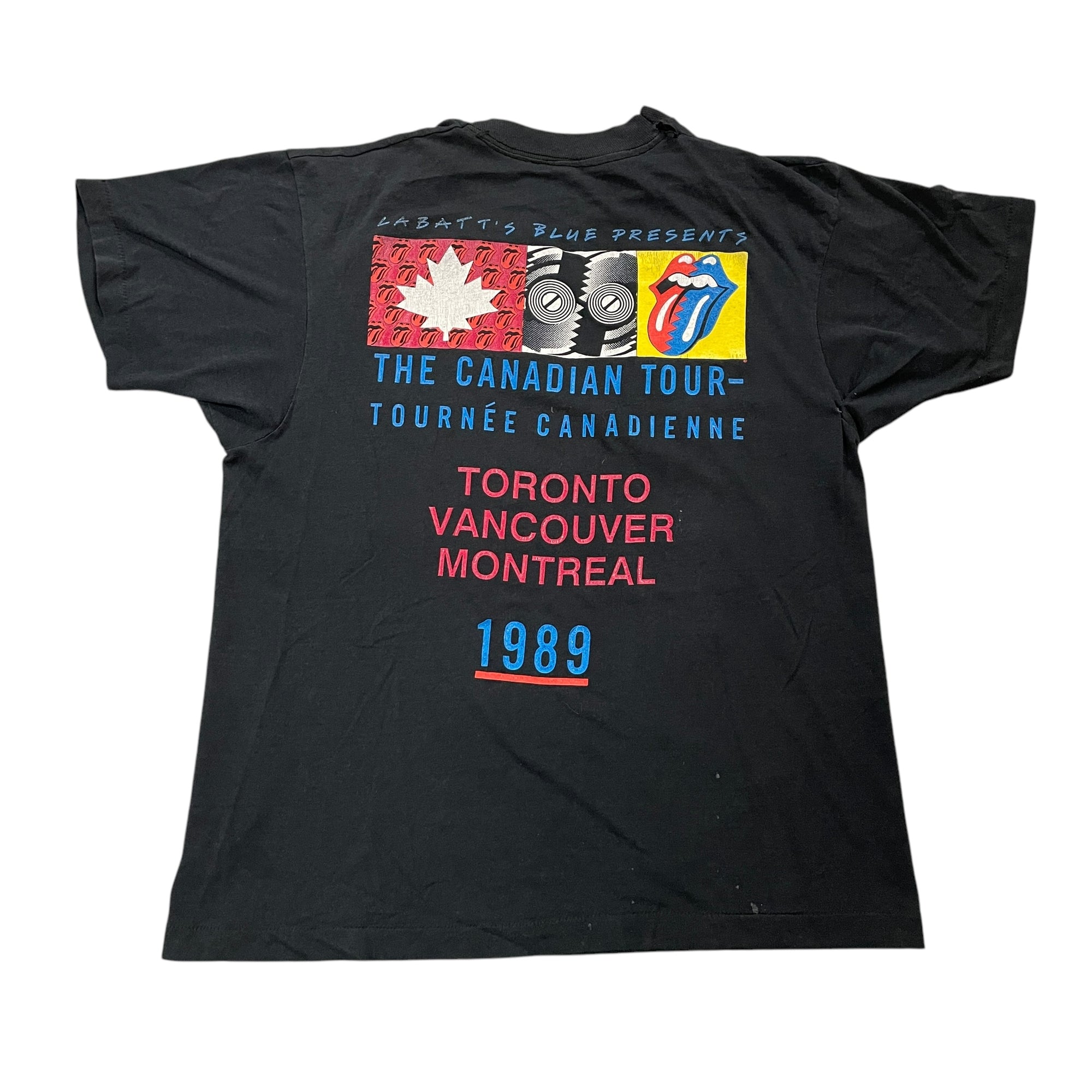 80s Rolling Stones "Canadian Tour" Vintage Single Stitch Concert T-Shirt