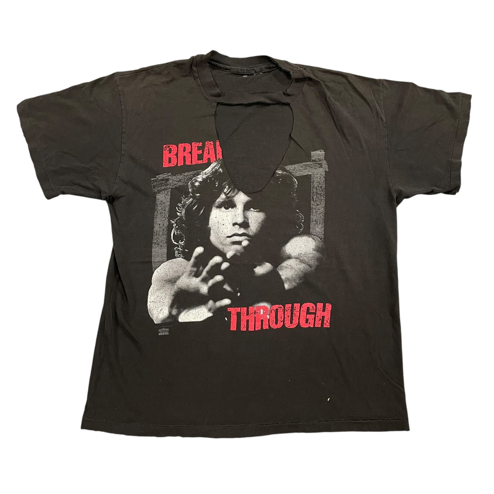 90s The Doors Vintage "Break on Through" Cut-Out T-Shirt 1993