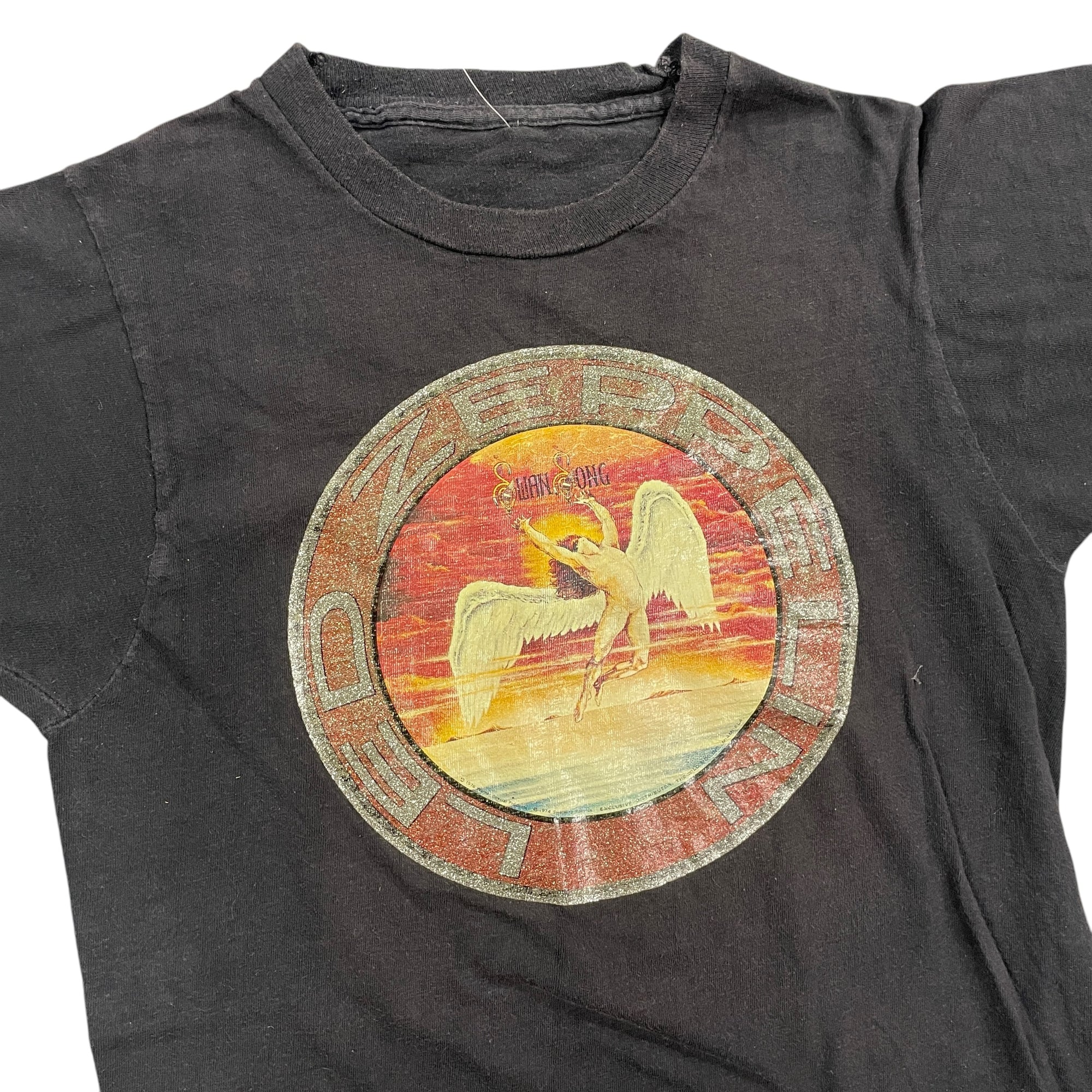 Amazing 70s Led Zeppelin Swan Song "Denise" Vintage Single Stitch Band T-Shirt 1976