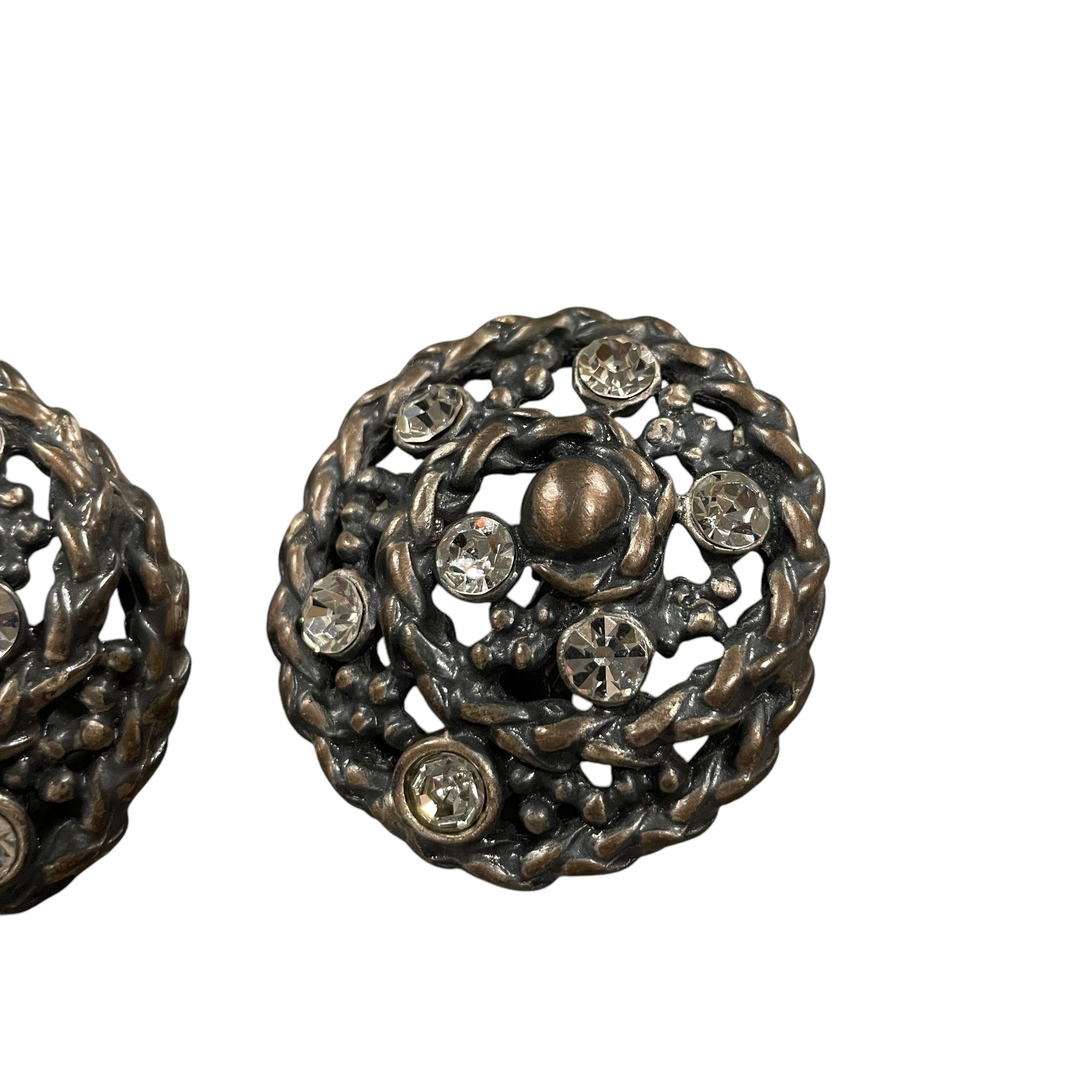 Vintage Starry Night Clip-On Earrings