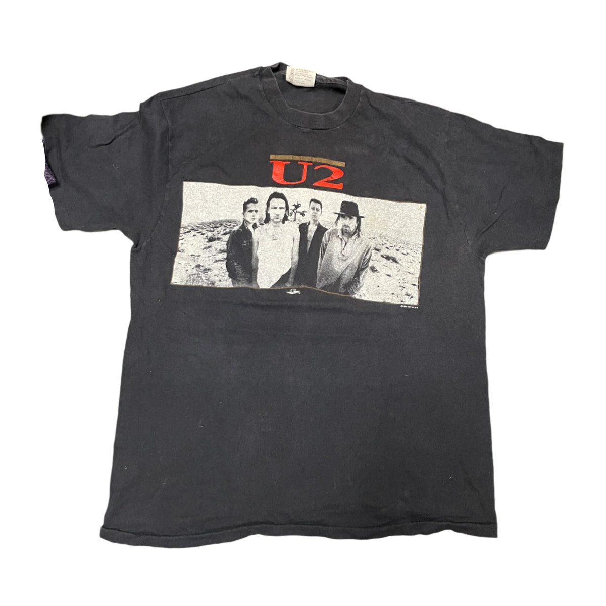 【80's】 U2 JOSHUATREE USA TOUR 87's Tee Vintage U2 Joshua Tree Tour 80's Band Concert T Shirt 1987