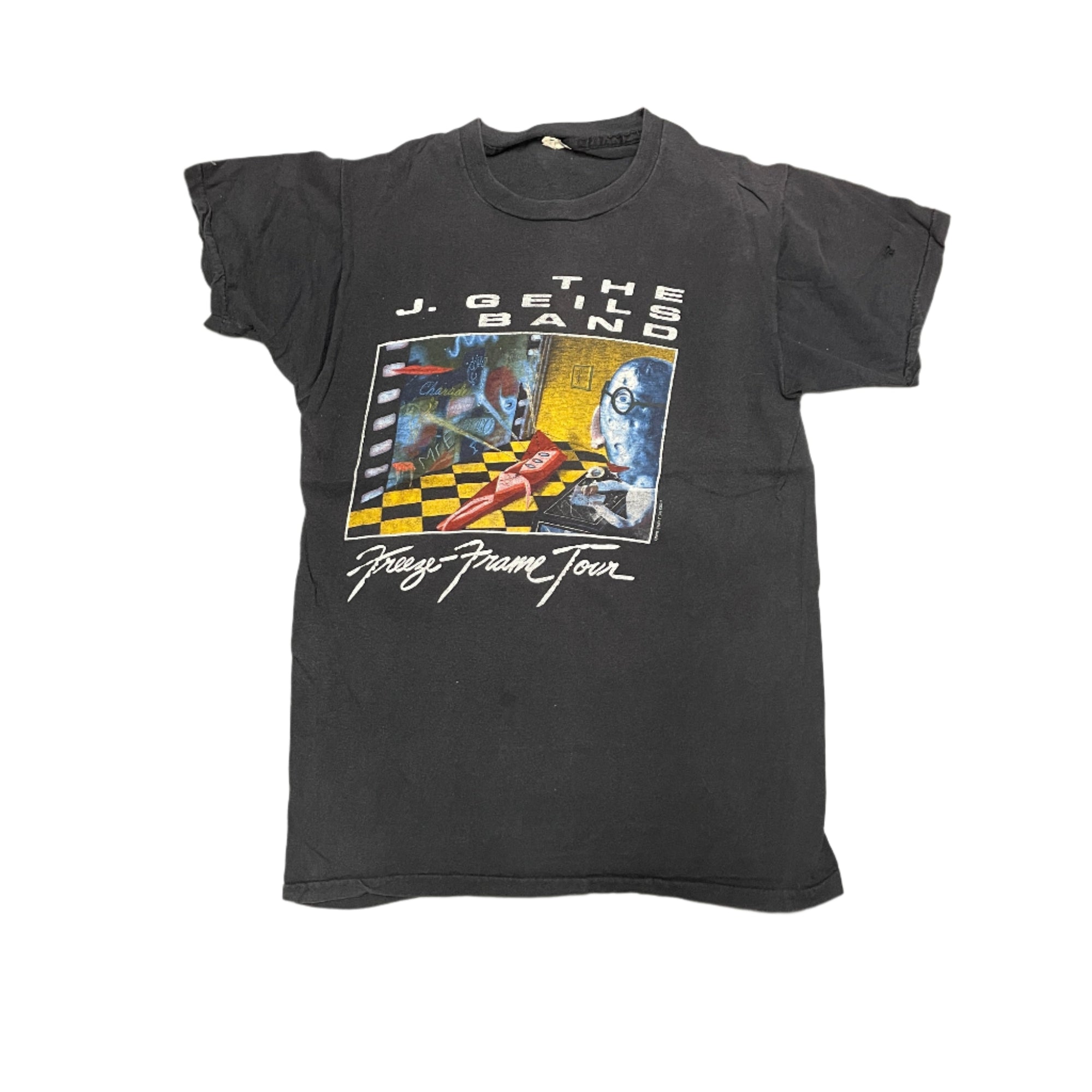 1982 The J. Geils Band Freeze Frame Tour Vintage 80s Band T-Shirt Made in USA Screen Stars Single Stitch