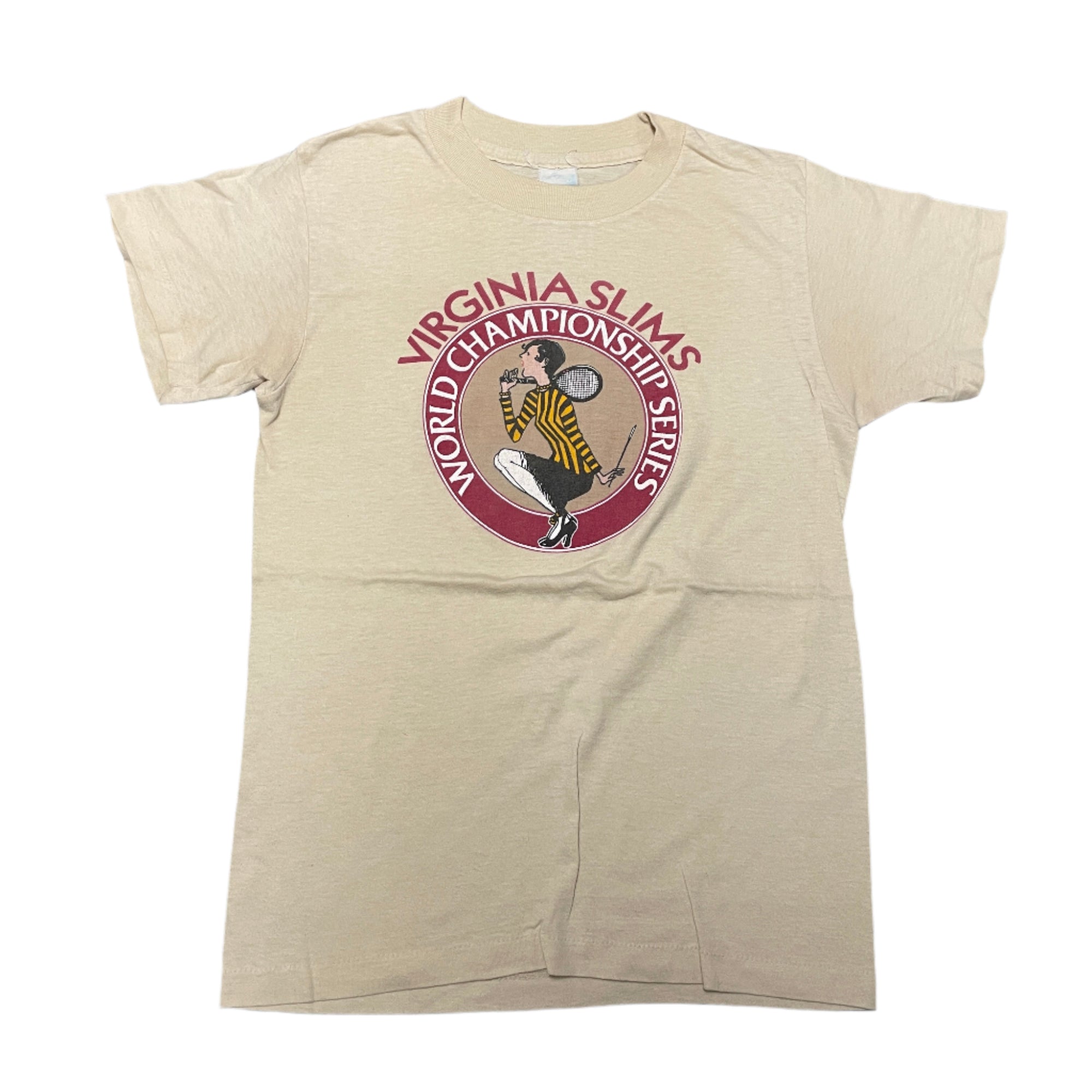 Vintage 1980s Virginia Slims World Championship Tennis Series Single Stitch Vintage T-Shirt Made in USA