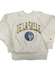 Vintage 1990s Champion Reverse Weave De La Salle Crewneck Sweatshirt Made in USA
