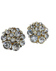 Costume Jewelry Vintage Chunky Crystal Clip-on Earrings Accessories Black Market Vintage
