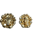 Costume Jewelry Vintage Chunky Crystal Clip-on Earrings Accessories Black Market Vintage