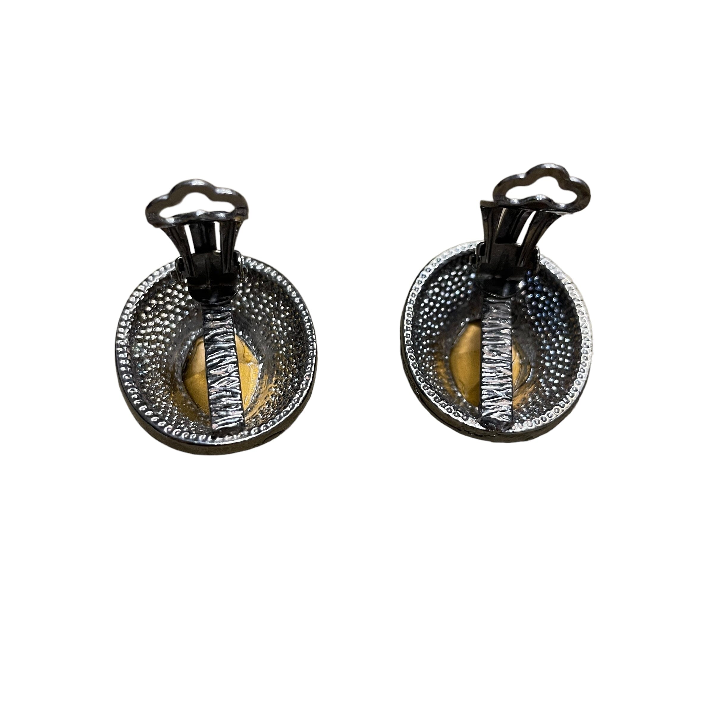Costume Jewelry Vintage Crystal Clip on Earrings