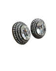 Costume Jewelry Vintage Crystal Clip-on Earrings Accessories Black Market Vintage