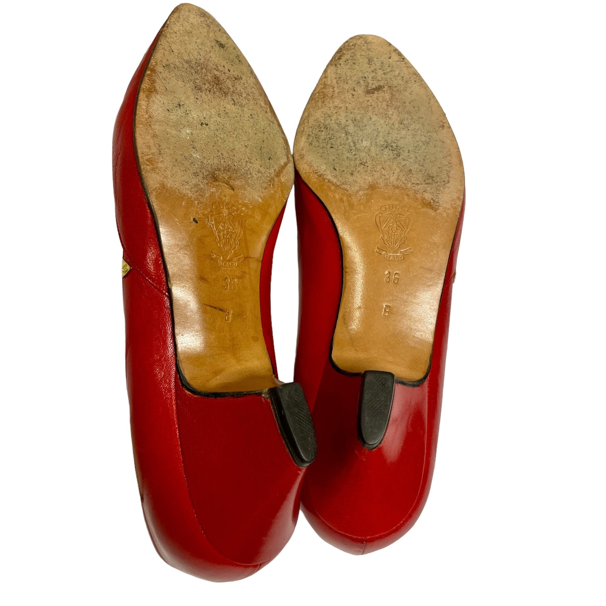 *Gucci Red Pumps Black Market Vintage