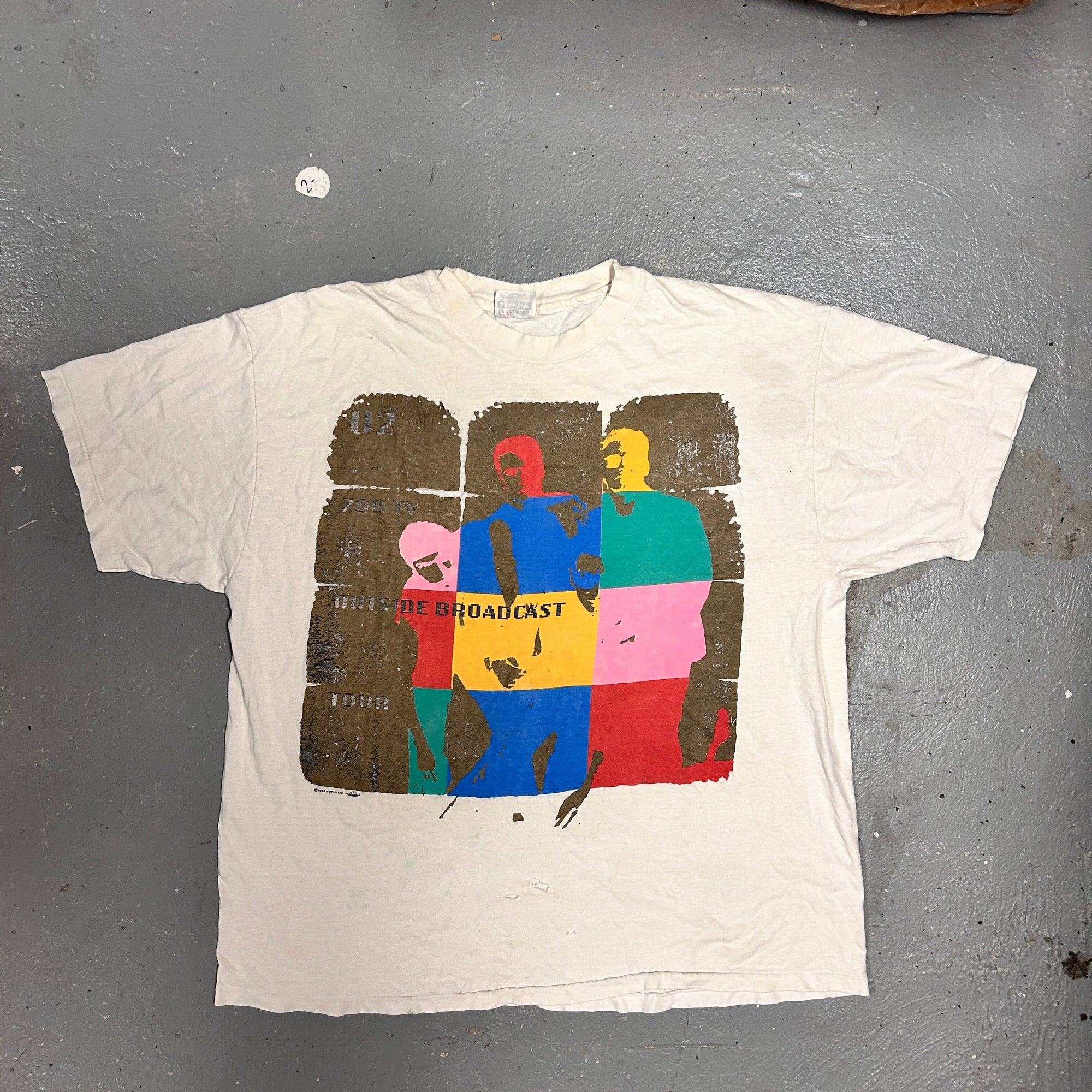 Vintage 90s U2 "Zoo TV" '92 Tour Band T-Shirt