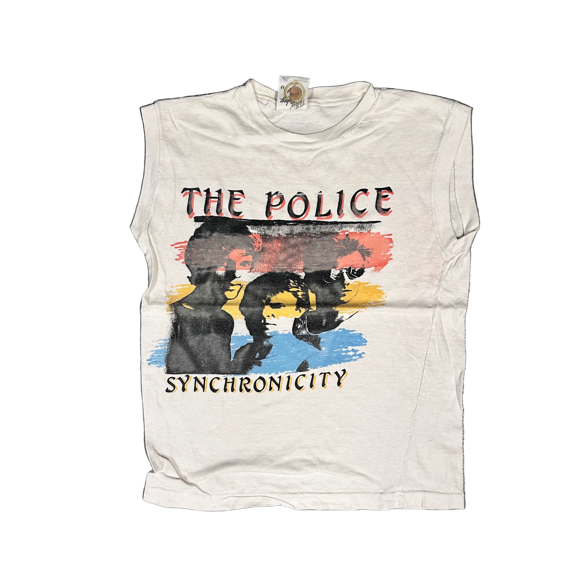 Vintage 80s The Police "Synchronicity" '83 Tour Sleeveless Band T-Shirt