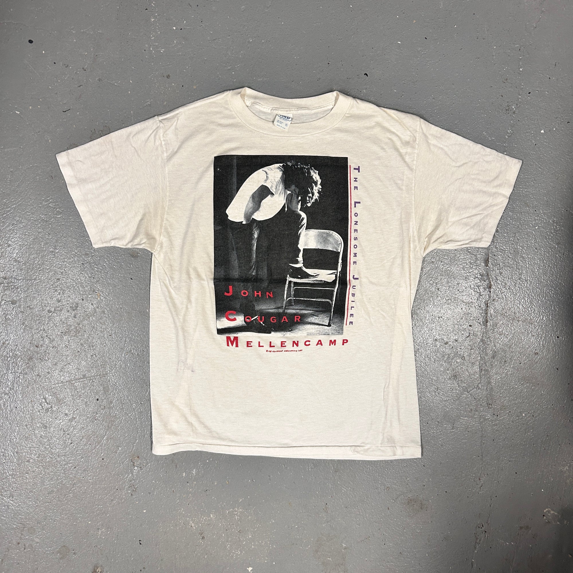 Vintage 1980s John Cougar Mellencamp "Lonesome Jubilee" '87 Band T-shirt