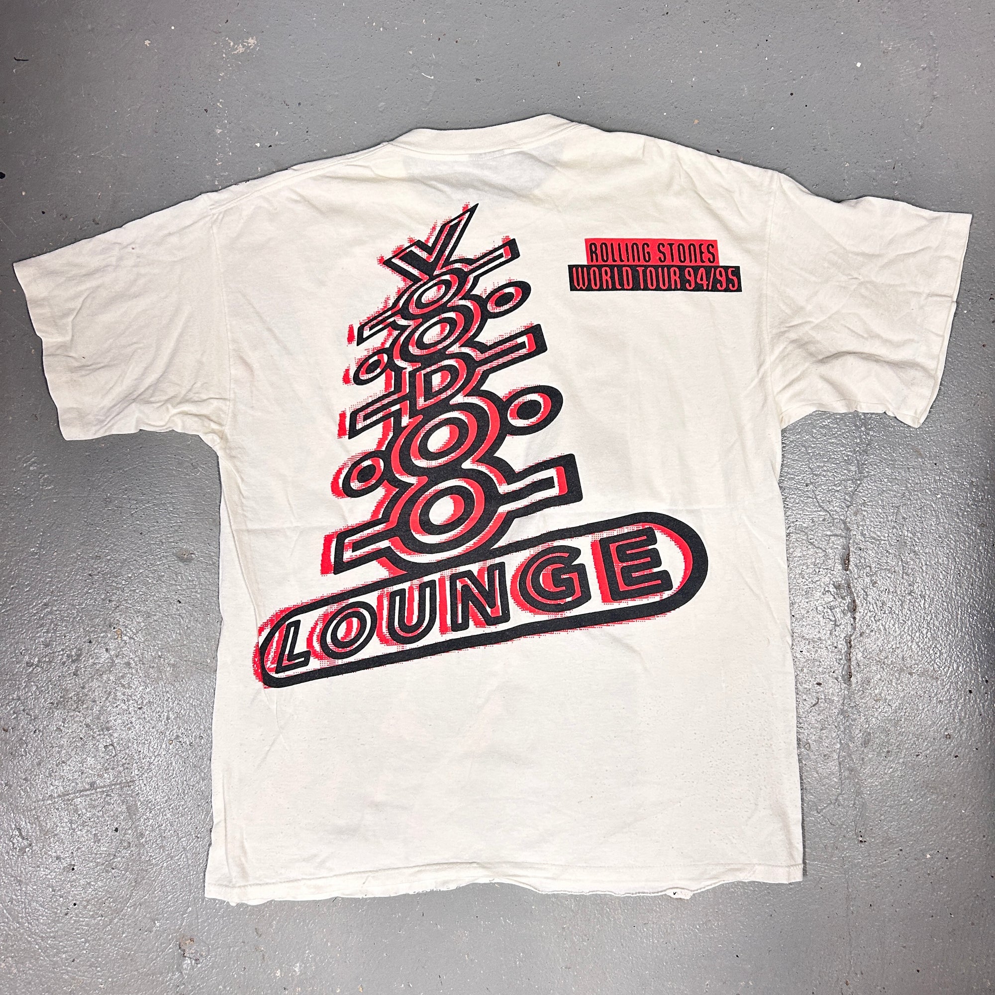 90s Vintage Rolling Stones "Voodoo Lounge" 95 World Tour Band T-Shirt