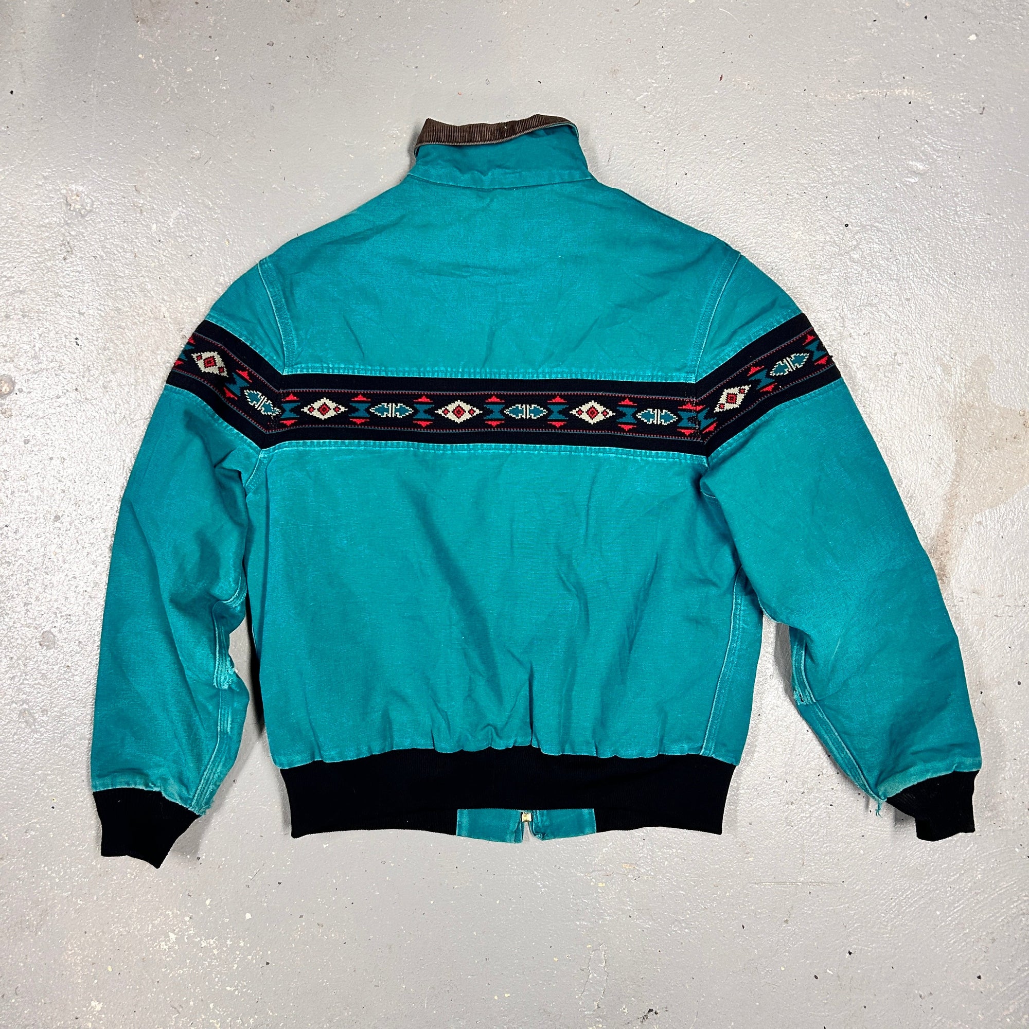 90s Carhartt Aztec Santa Fe Bomber Jacket
