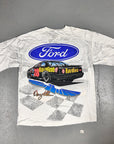 Vintage 90s Davey Allison Havoline Racing Graphic T-Shirt Single Stitch