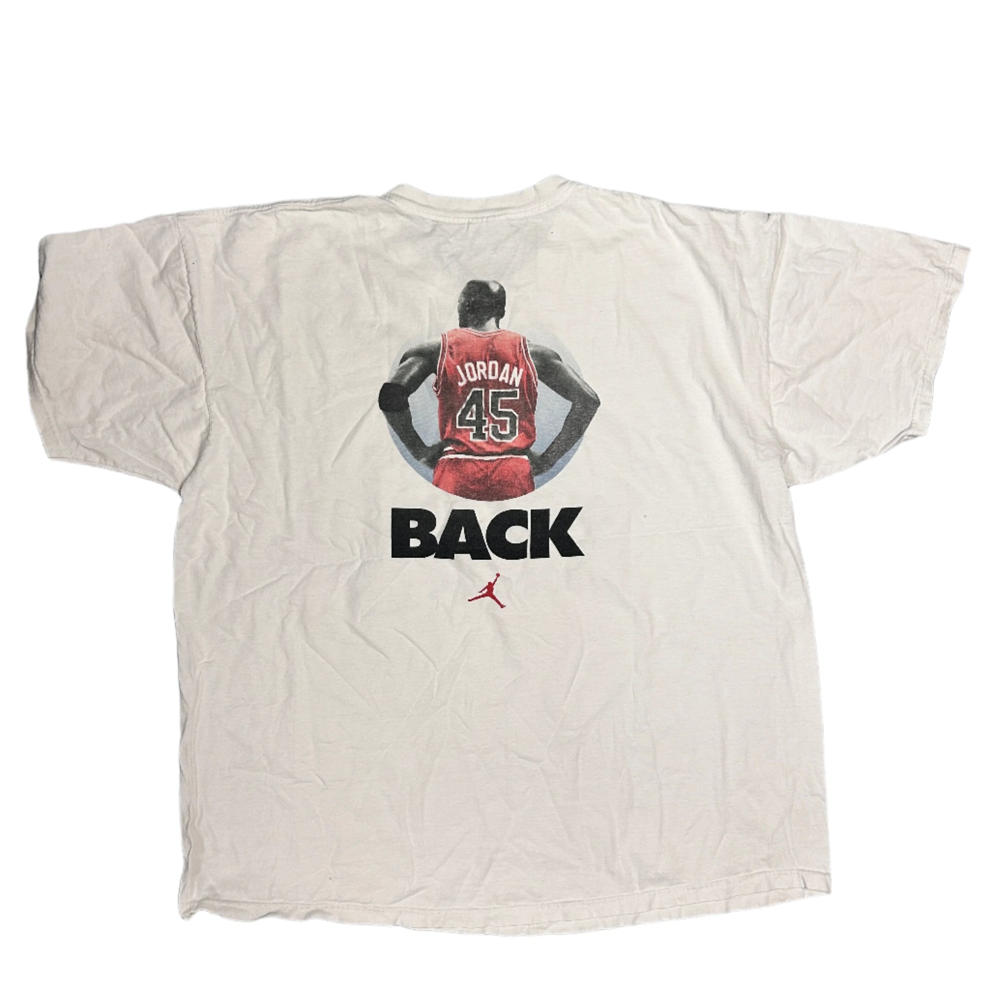 Vintage 90s Nike Michael Jordan T-Shirt NBA Basketball "Jordan's Back" Made in USA