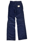 Vintage 70s Levi's "Owner's Favourite Pair" Navy Corduroy Straight Leg Trousers Talon 42 Zip