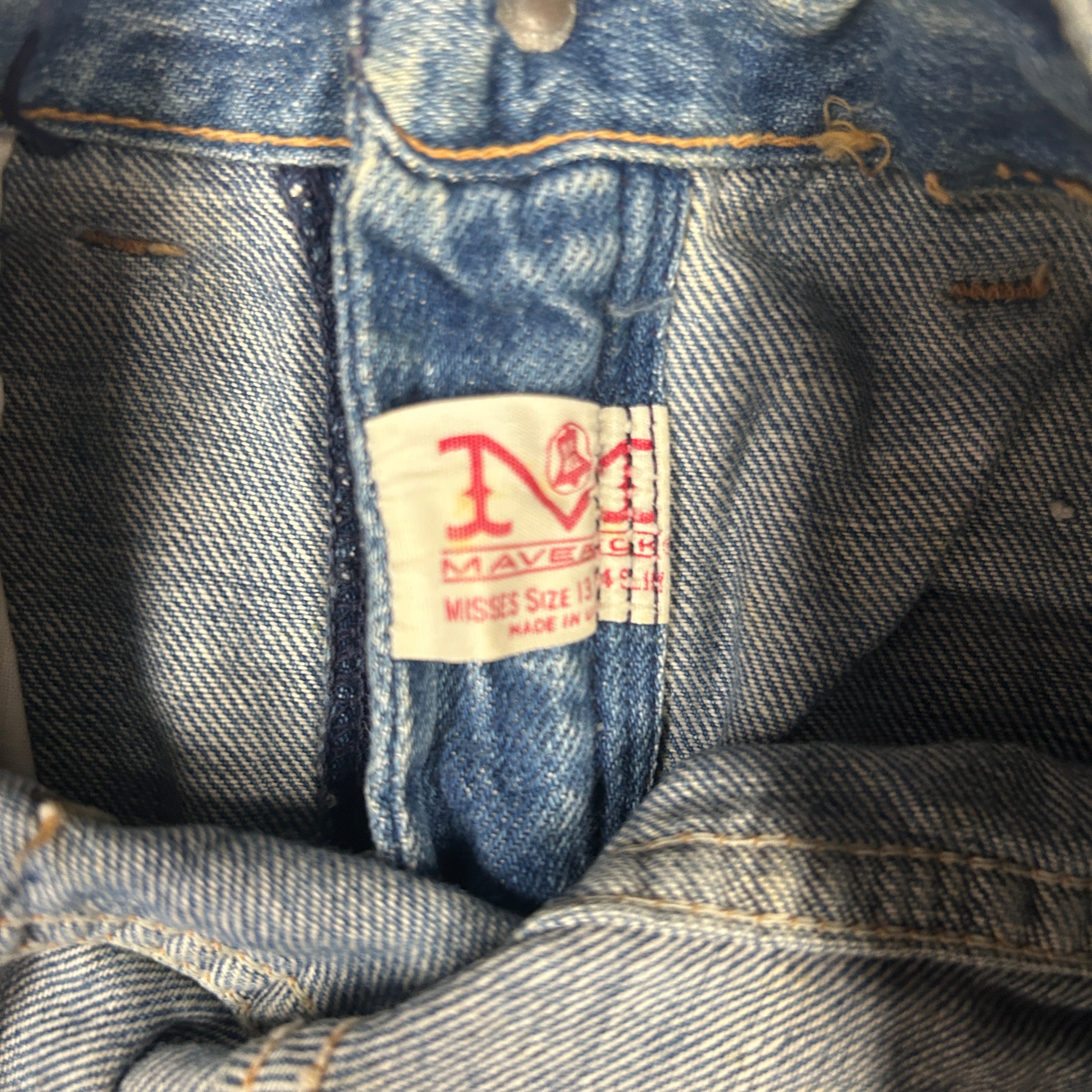 パンツ 60/70s maverick denim Pants size W34L30 1970s Maverick Jeans | 27 Waist Ladies | Deadstock Unworn