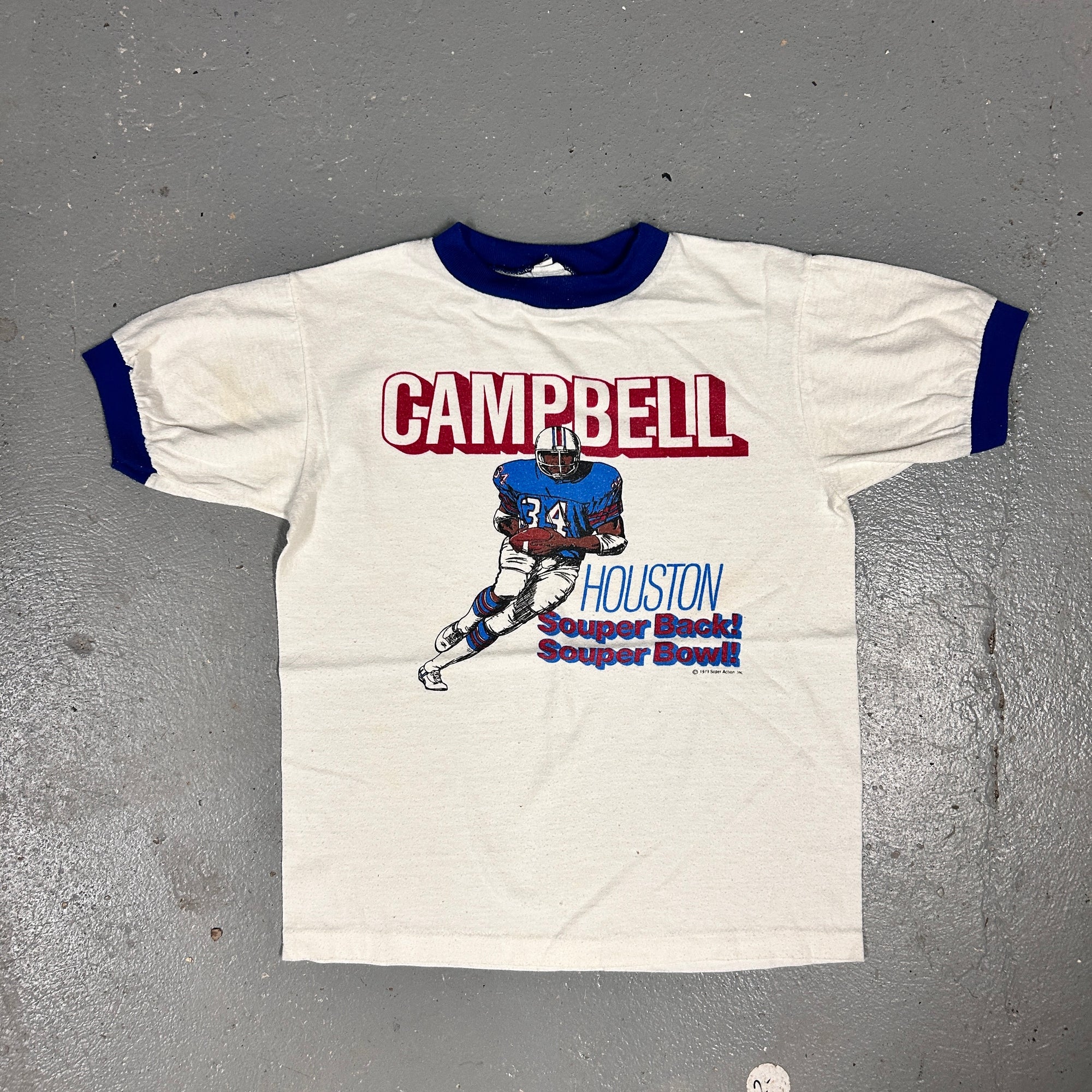 Vintage 70s "Campbell Souper Bowl" Football Ringer T-Shirt