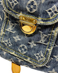 *Louis Vuitton Denim Backpack Black Market Vintage
