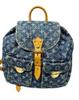 *Louis Vuitton Denim Backpack Black Market Vintage