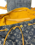*Louis Vuitton Denim Backpack Black Market Vintage