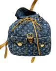 *Louis Vuitton Denim Backpack Black Market Vintage