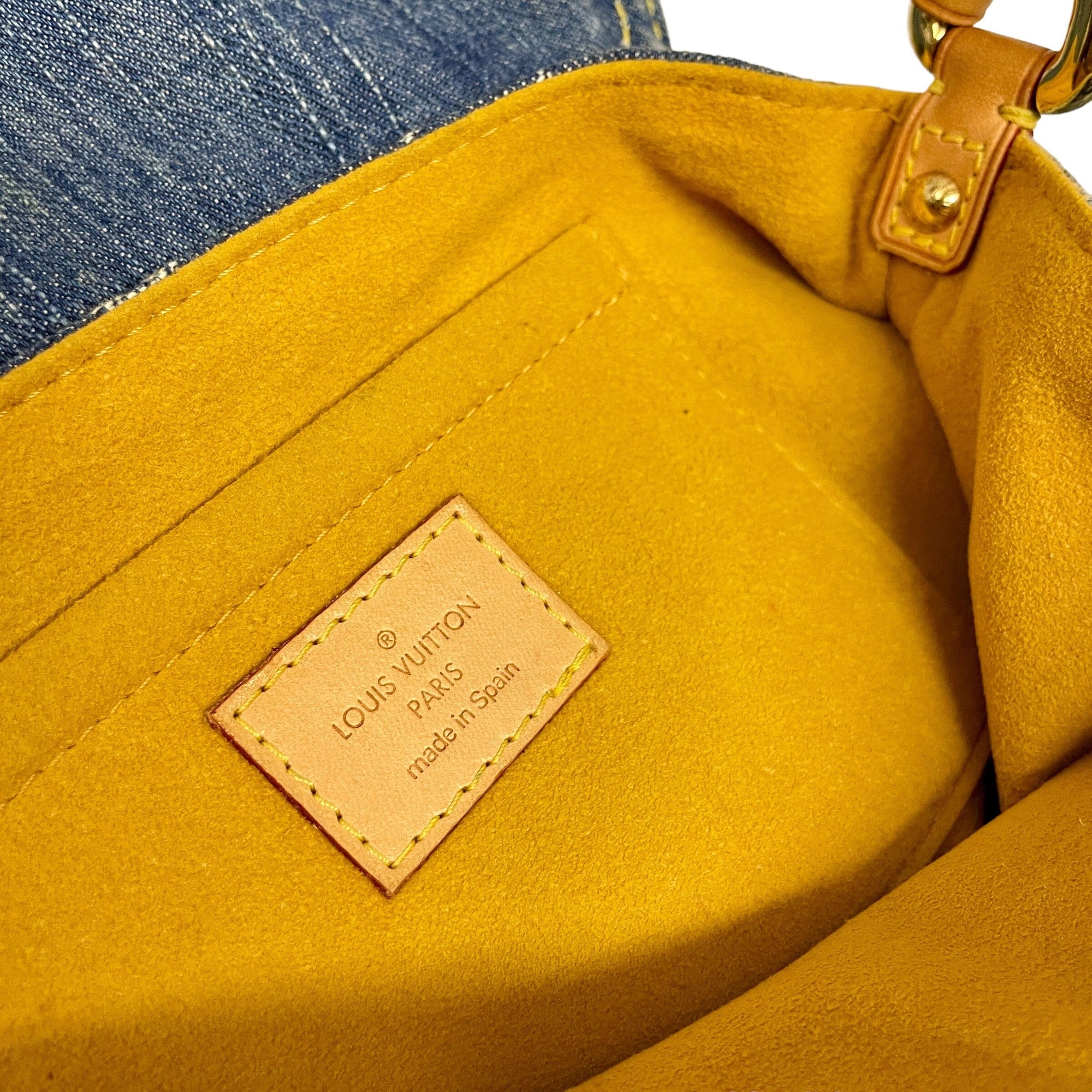 *Louis Vuitton Denim Purse Black Market Vintage