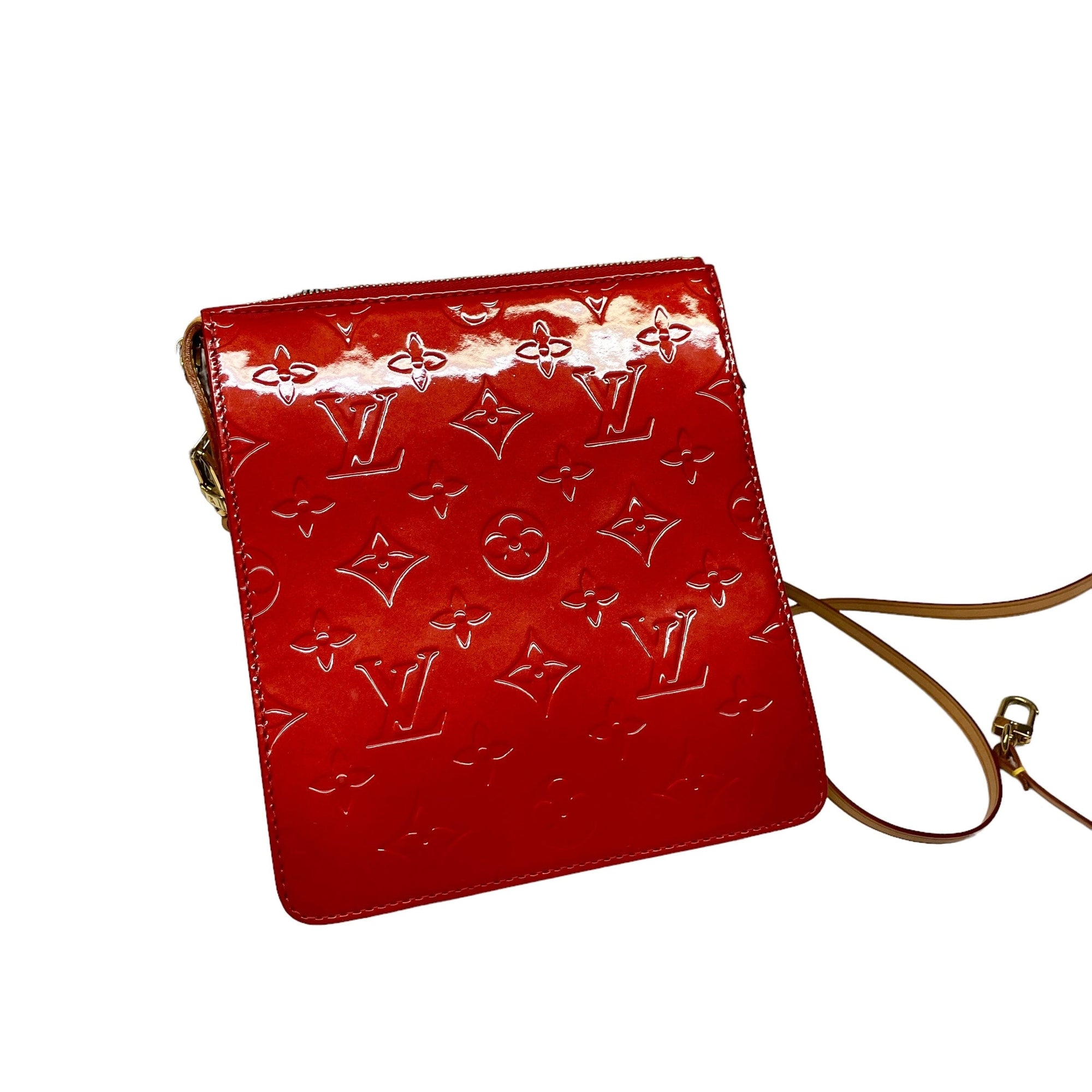 *Louis Vuitton Red Purse Black Market Vintage