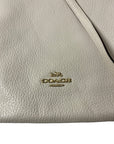 NWT Designer Coach Leather Crossbody Purse in Cream with Gold Accents Accessories Black Market Vintage