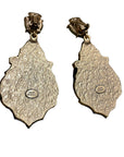 *Oscar de la Renta Clip-ons Black Market Vintage