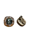 Oscar de la Renta Vintage Clip-on Crystal Earrings Made in USA Accessories Black Market Vintage