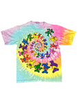 Vintage 1989 Grateful Dead Dancing Bears Tie-Dye Band T-Shirt Liquid Blue