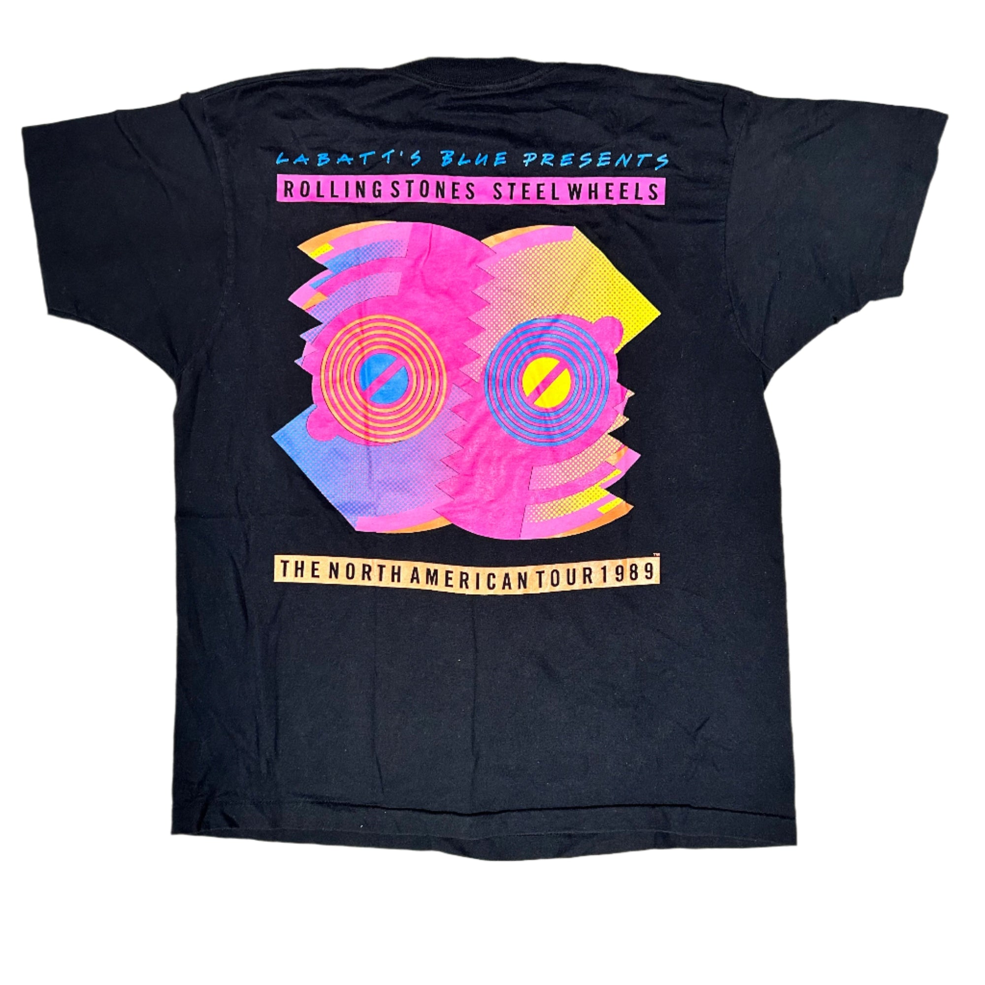 80s Vintage Rolling Stones 1989 "Steel Wheels" Band T-Shirt