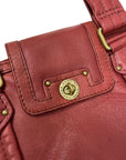 Vintage Deadstock Marc by Marc Jacobs Designer Leather Tote Bag in Burgundy Accessories Black Market Vintage