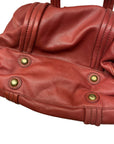 Vintage Deadstock Marc by Marc Jacobs Designer Leather Tote Bag in Burgundy Accessories Black Market Vintage