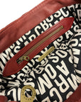 Vintage Deadstock Marc by Marc Jacobs Designer Leather Tote Bag in Burgundy Accessories Black Market Vintage