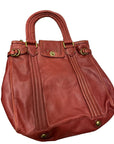 Vintage Deadstock Marc by Marc Jacobs Designer Leather Tote Bag in Burgundy Accessories Black Market Vintage