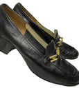 Vintage Ferragamo Leather Pumps in Black Made in Italy Size 5 Accessories Black Market Vintage