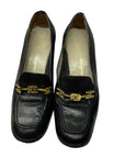 Vintage Ferragamo Leather Pumps in Black Made in Italy Size 5 Accessories Black Market Vintage