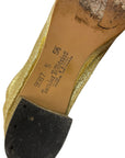 Vintage Freaking Gold Go-go Boots Made in Canada Size 5 with Box Accessories Black Market Vintage