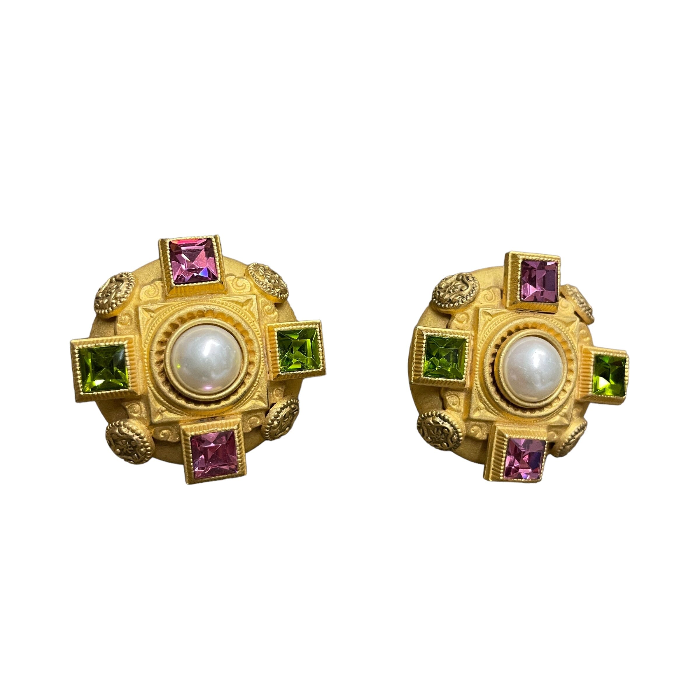 Black designer earrings on sale