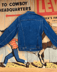 1111 Levi's Deadstock 2 Pocket Red Tab Mid-Wash Made in Canada Vintage Denim Trucker Jacket Size S Tops Public Butter